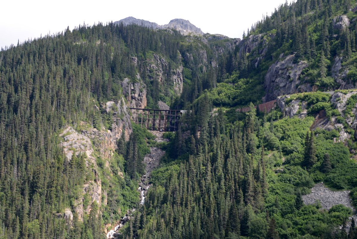 23 Tunnel Mountain From The White Pass and Yukon Route Train On Its Way To Skagway